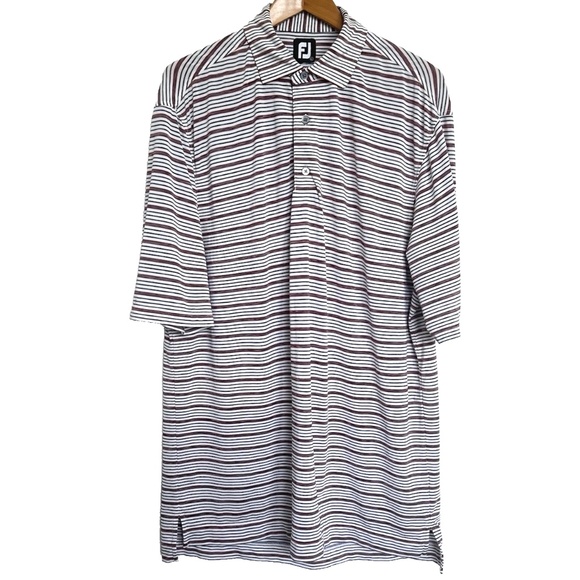 FootJoy Striped Traditional Fit Golf Polo XL (label shows L) -John Hall Cup 2018 - Picture 1 of 12